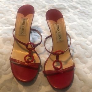 Jimmy Choo red sandals